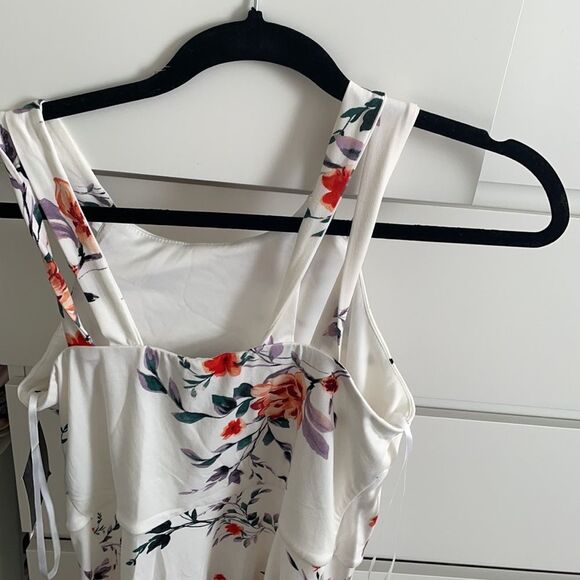 Orange floral Dress - Picture 3 of 6